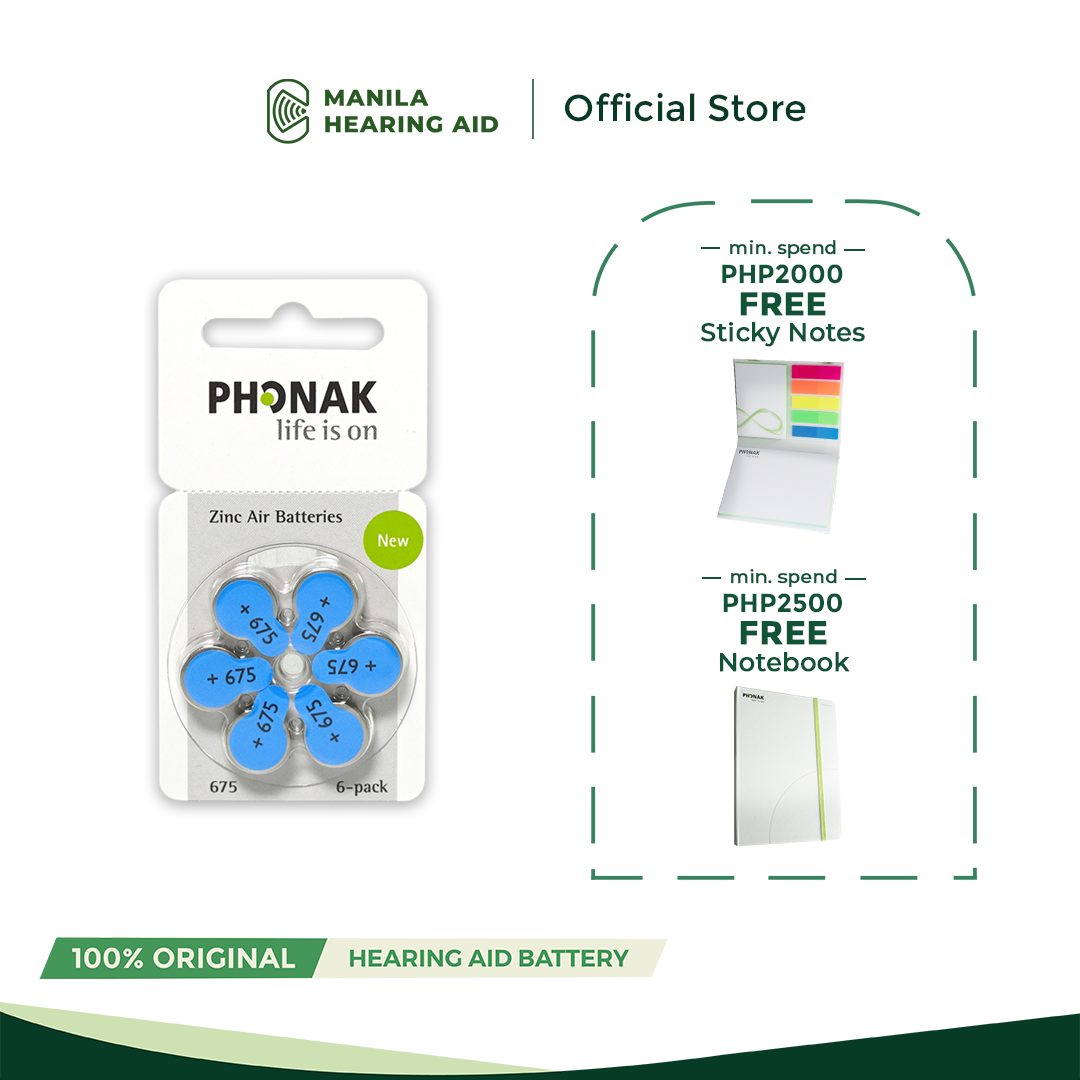 Phonak Hearing Aid Battery - Size 675 (sold per pack)