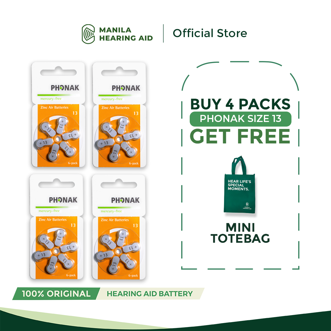 Phonak Hearing Aid Battery - Size 13 (sold per pack)