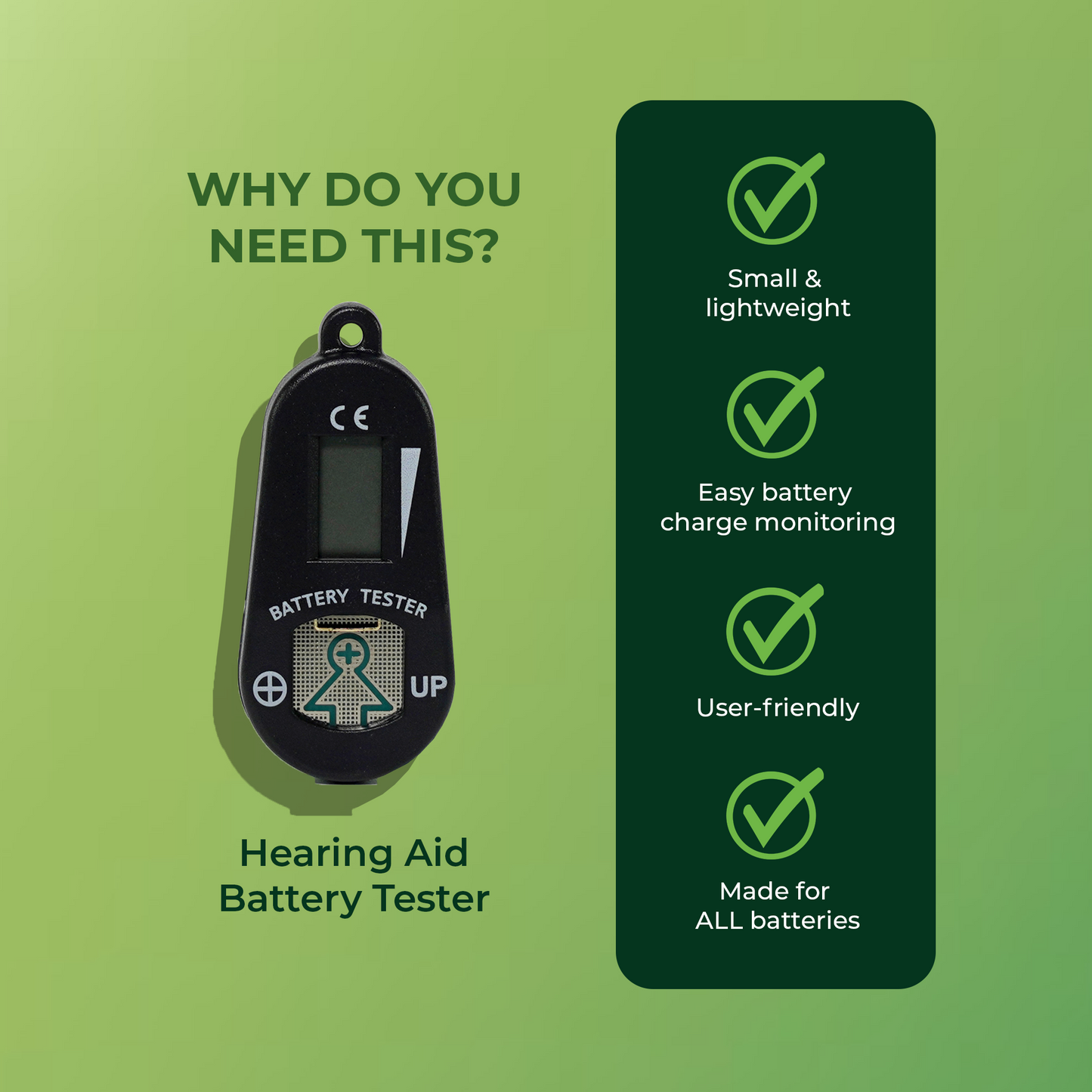 Hearing Aid Battery Tester