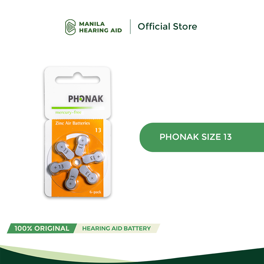 Phonak Hearing Aid Battery - Size 13 (sold per pack)
