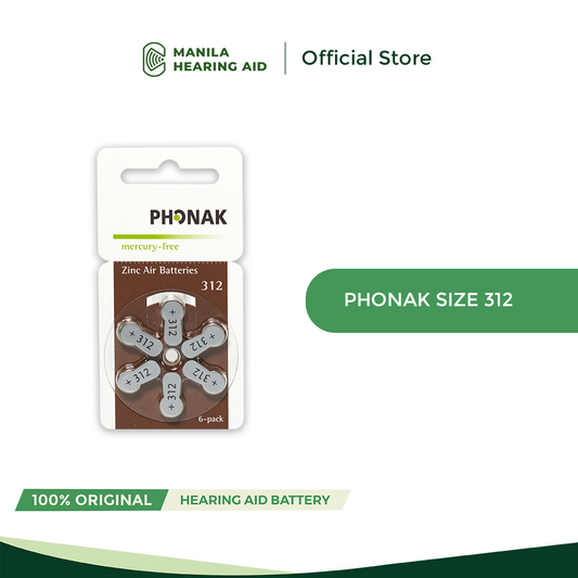 Phonak Hearing Aid Battery - Size 312 (sold per pack)