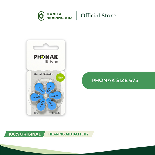Phonak Hearing Aid Battery - Size 675 (sold per pack)