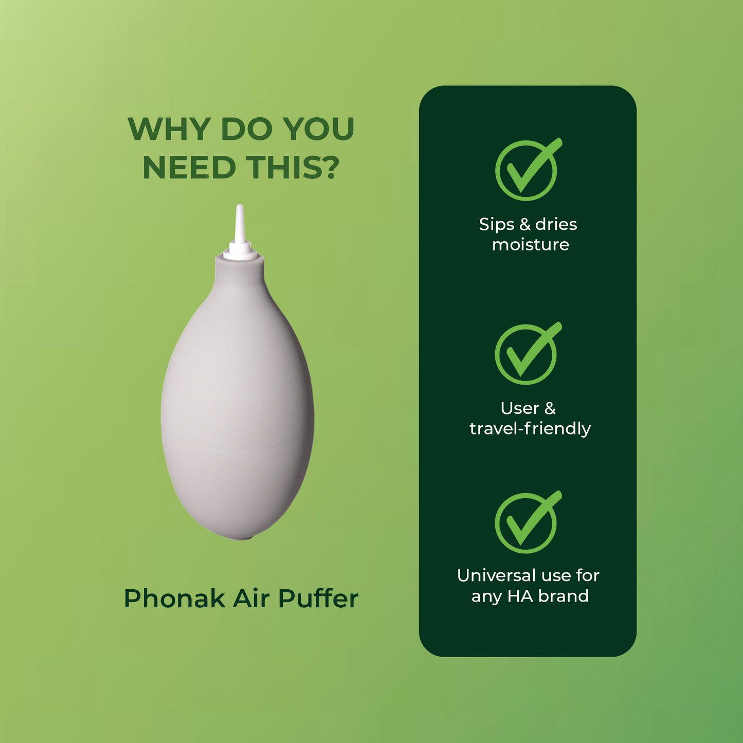 Phonak Air Puffer for Hearing AIds