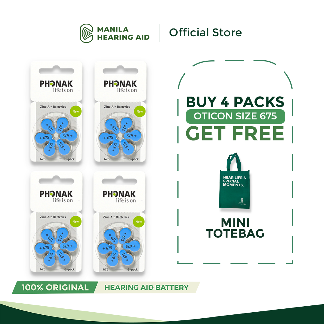 Phonak Hearing Aid Battery - Size 675 (sold per pack)
