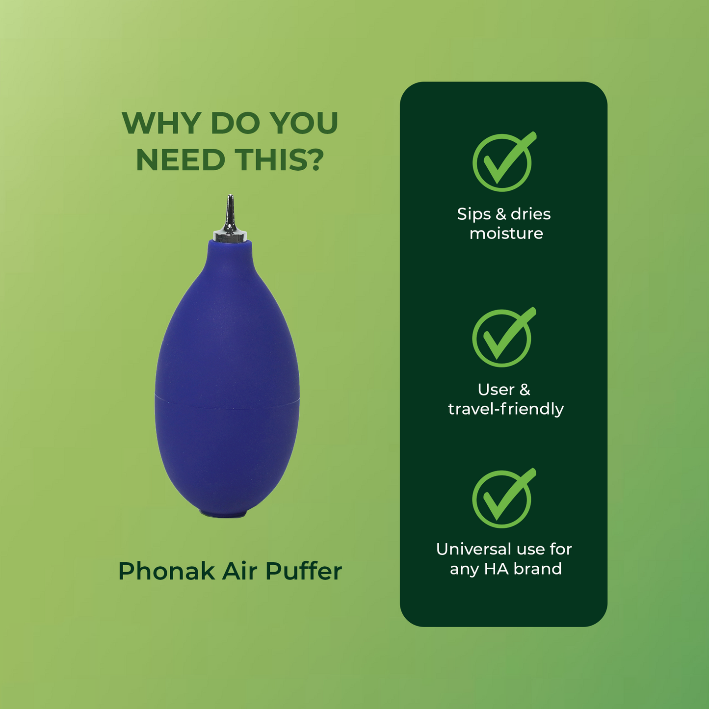 Phonak Air Puffer for Hearing AIds