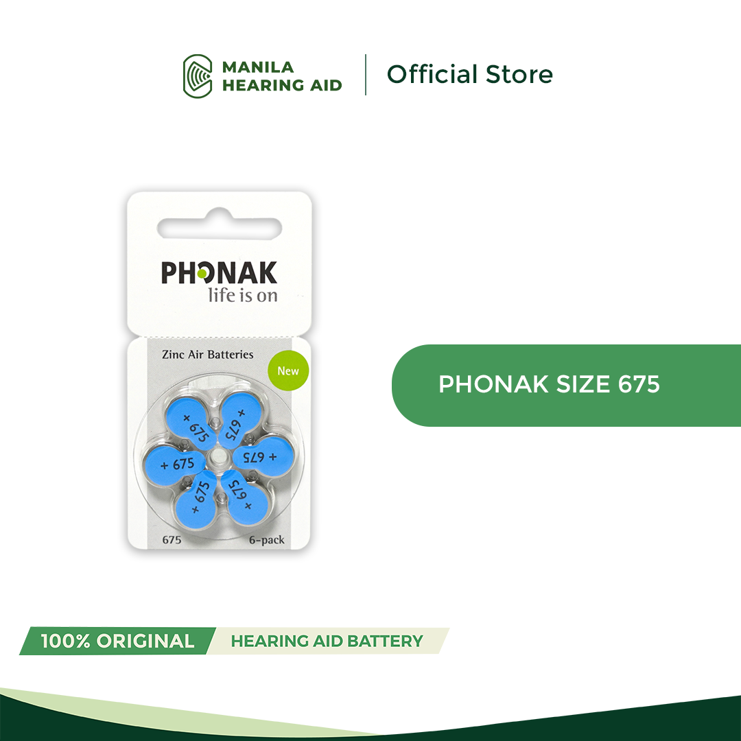 Phonak Hearing Aid Battery - Size 675 (sold per pack)